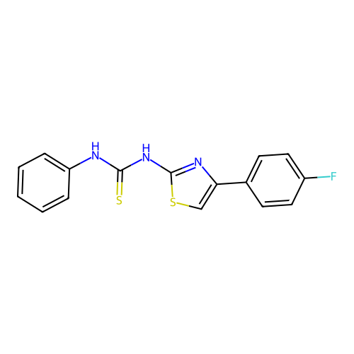 1-[4-(4-Fluorophenyl)-1,3-thiazol-2-yl]-3-phenylthiourea structure