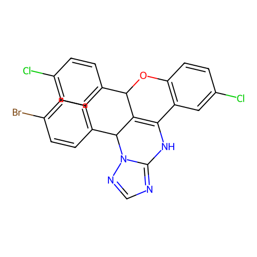 C24H15BrCl2N4O structure