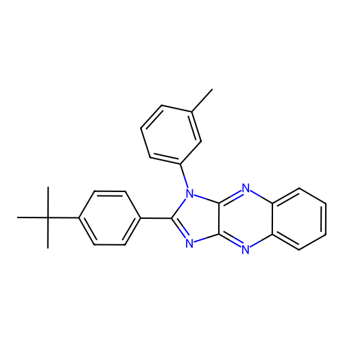 2-(4-tert-butylphenyl)-1-(3-methylphenyl)-1H-imidazo[4,5-b]quinoxaline structure