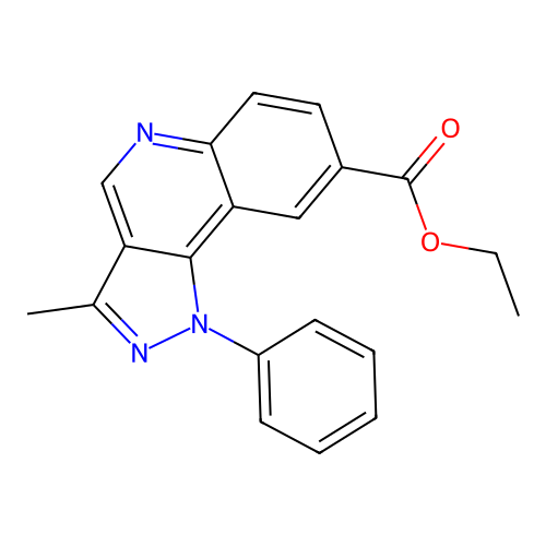ethyl 3-methyl-1-phenyl-1H-pyrazolo[4,3-c]quinoline-8-carboxylate structure