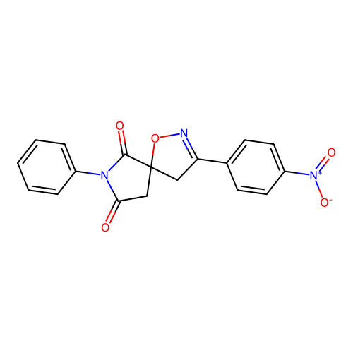 3-(4-Nitrophenyl)-7-phenyl-1-oxa-2,7-diazaspiro[4.4]non-2-ene-6,8-dione structure