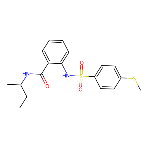 N-butan-2-yl-2-[(4-methylsulfanylphenyl)sulfonylamino]benzamide structure
