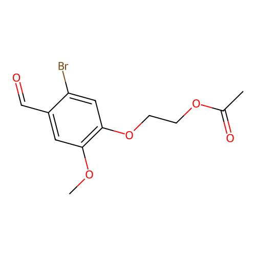 2-(5-Bromo-4-formyl-2-methoxyphenoxy)ethyl acetate structure