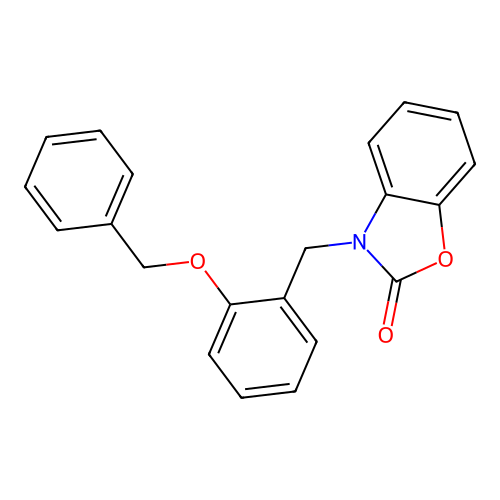 3-(2-(benzyloxy)benzyl)benzo[d]oxazol-2(3H)-one structure