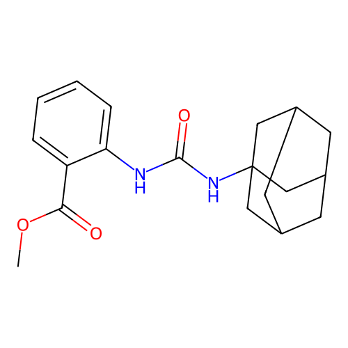 Methyl 2-(1-adamantylcarbamoylamino)benzoate structure