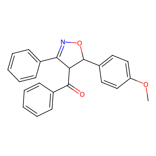 [5-(4-Methoxyphenyl)-3-phenyl-4,5-dihydro-1,2-oxazol-4-yl]-phenylmethanone structure