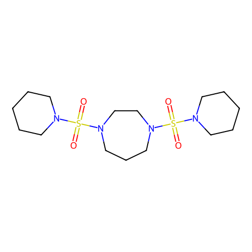 1,4-Bis(1-piperidinylsulfonyl)-1,4-diazepane structure