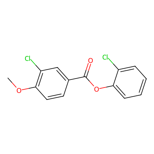 2-Chlorophenyl 3-chloro-4-methoxybenzoate structure