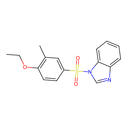 1-(4-Ethoxy-3-methylphenyl)sulfonylbenzimidazole structure