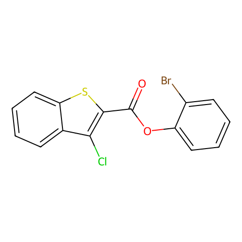 2-Bromophenyl 3-chlorobenzo[b]thiophene-2-carboxylate structure