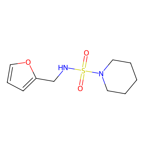 (2-Furylmethyl)(piperidylsulfonyl)amine structure