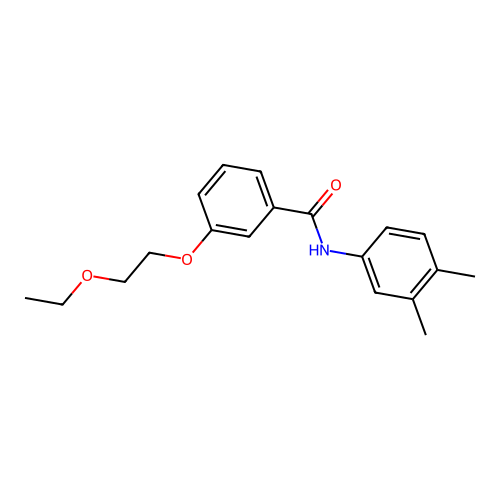 N-(3,4-dimethylphenyl)-3-(2-ethoxyethoxy)benzamide structure
