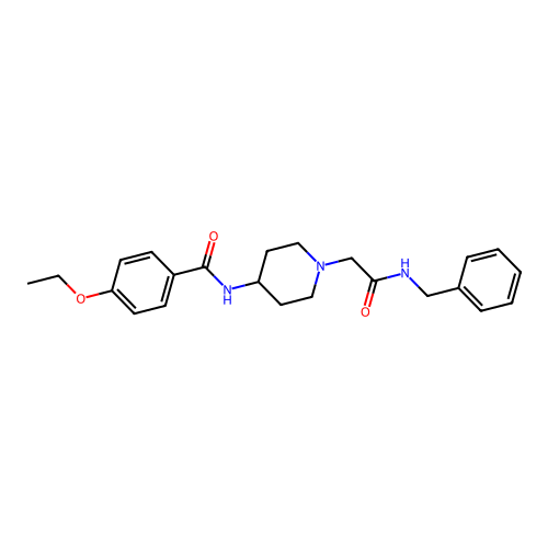 N-[1-(Benzylcarbamoyl-methyl)-piperidin-4-yl]-4-ethoxy-benzamide structure