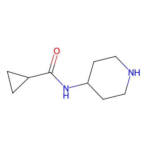 N-piperidin-4-ylcyclopropanecarboxamide structure
