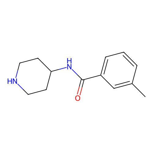 3-methyl-N-(piperidin-4-yl)benzamide structure
