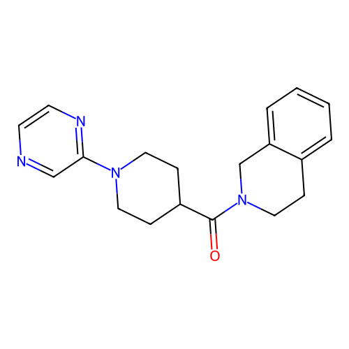 2-[1-(Pyrazin-2-yl)piperidine-4-carbonyl]-1,2,3,4-tetrahydroisoquinoline structure