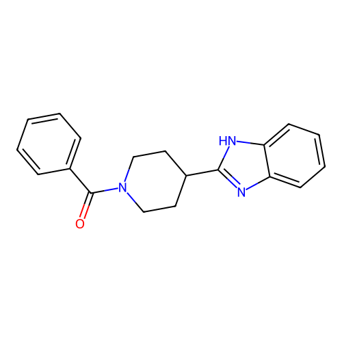 2-(1-benzoylpiperidin-4-yl)-1H-1,3-benzodiazole structure