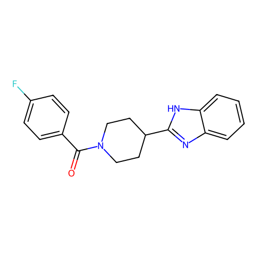 (4-(1H-benzo[d]imidazol-2-yl)piperidin-1-yl)(4-fluorophenyl)methanone structure