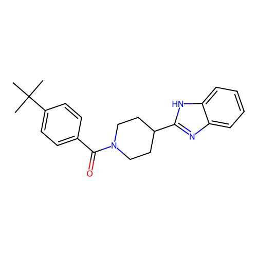 [4-(1H-benzimidazol-2-yl)piperidin-1-yl]-(4-tert-butylphenyl)methanone structure