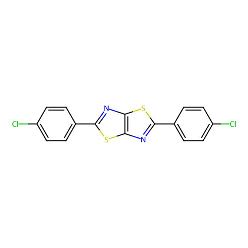2,5-Bis(4-chlorophenyl)-[1,3]thiazolo[5,4-d][1,3]thiazole structure
