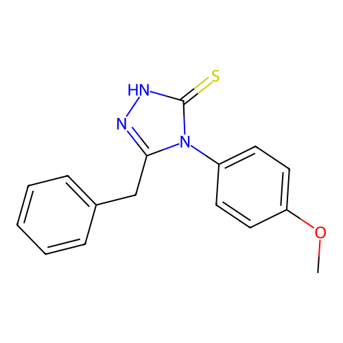 5-benzyl-4-(4-methoxyphenyl)-4H-1,2,4-triazole-3-thiol structure