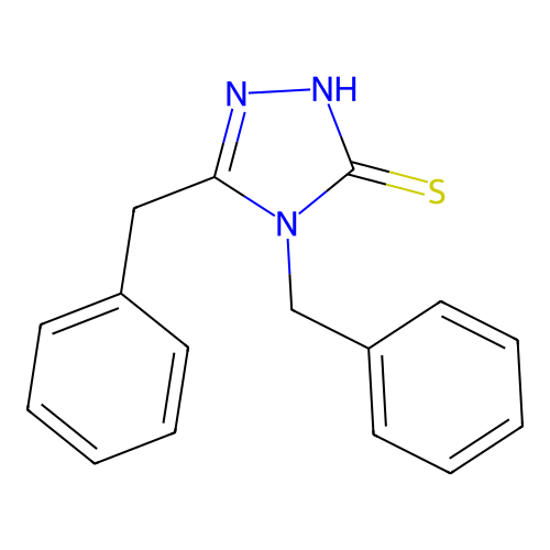 4,5-Dibenzyl-4H-1,2,4-triazole-3-thiol structure