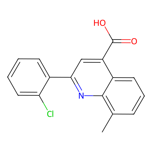 2-(2-Chlorophenyl)-8-methylquinoline-4-carboxylic acid structure