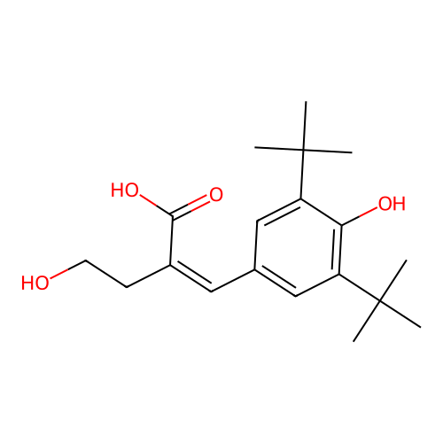 2-[(3,5-Ditert-butyl-4-hydroxyphenyl)methylidene]-4-hydroxybutanoic acid structure