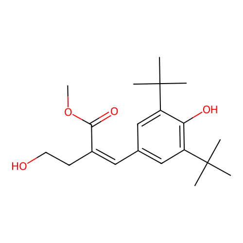 Methyl 2-[(3,5-ditert-butyl-4-hydroxyphenyl)methylidene]-4-hydroxybutanoate structure
