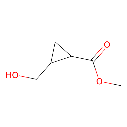 Methyl 2-(hydroxymethyl)cyclopropane-1-carboxylate structure