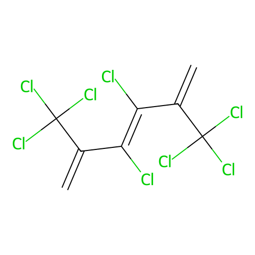1,3,5-Hexatriene, 3,4-dichloro-2,5-bis(trichloromethyl)- structure