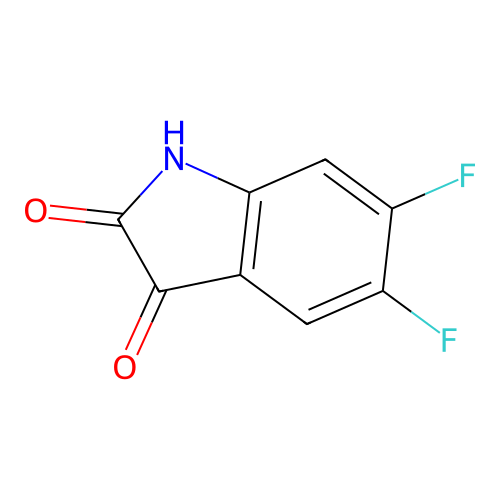5,6-difluoro-2,3-dihydro-1H-indole-2,3-dione structure