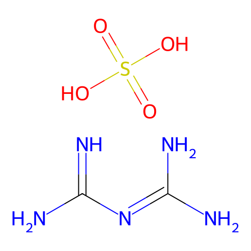 Biguanide sulphate structure