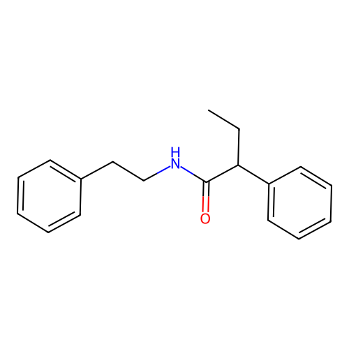 2-phenyl-N-(2-phenylethyl)butanamide structure