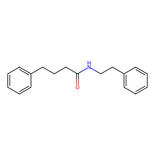 4-phenyl-N-(2-phenylethyl)butanamide structure