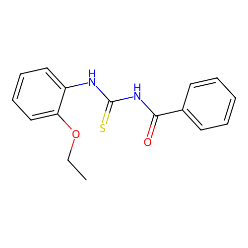 N-[(2-ethoxyphenyl)carbamothioyl]benzamide structure