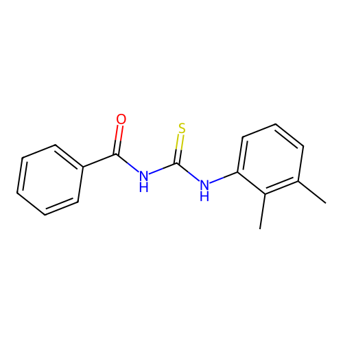 N-[(2,3-dimethylphenyl)carbamothioyl]benzamide structure