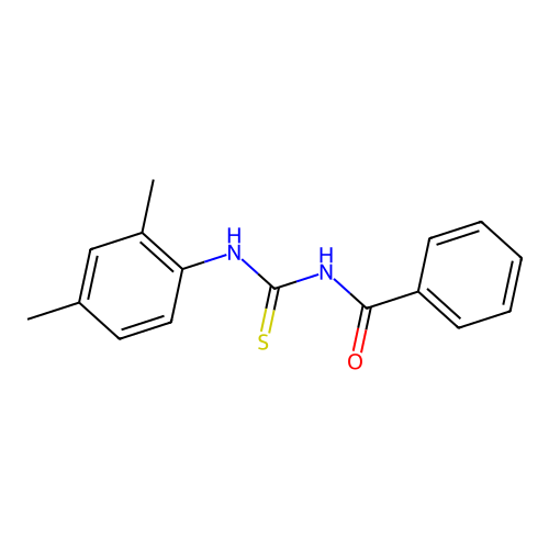 N-[(2,4-dimethylphenyl)carbamothioyl]benzamide structure