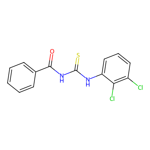 N-[(2,3-dichlorophenyl)carbamothioyl]benzamide structure