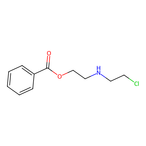 2-(2-Chloroethylamino)ethyl benzoate structure