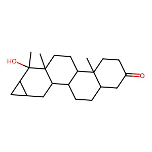 18-hydroxy-18-methyl-16,17-methylene-D-homoandrostane-3-one structure