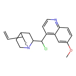 Cinchonan, 9-chloro-6'-methoxy-, (8alpha,9S)- structure
