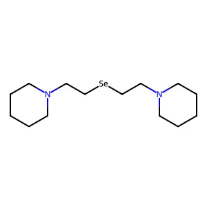 Di-beta-(piperidinoethyl)selenide structure