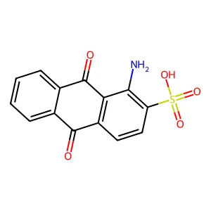1-Amino-2-anthraquinonesulfonic acid structure