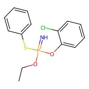 Phosphoramidothioic acid, (2-chlorophenyl)-, O-ethyl S-phenyl ester structure