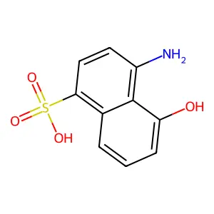 1-Naphthalenesulfonic acid, 4-amino-5-hydroxy- structure