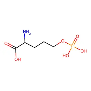 L-Norvaline, 5-(phosphonooxy)- structure