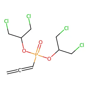 Phosphonic acid, 1,2-propadienyl-, bis(2-chloro-1-(chloromethyl)ethyl) ester structure