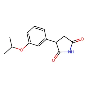 3-(间异丙氧基苯基)琥珀酰亚胺 structure