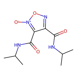 1,2,5-Oxadiazole-3,4-dicarboxamide, N3,N4-bis(1-methylethyl)-, 2-oxide structure